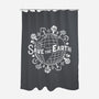 Save Our Planet-none polyester shower curtain-DrMonekers