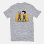 Stupid Space Cowboys-womens fitted tee-pigboom