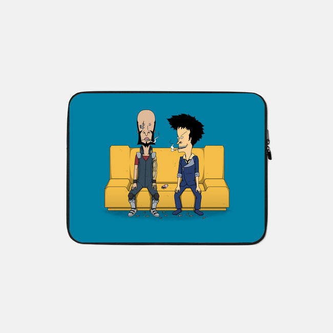 Stupid Space Cowboys-none zippered laptop sleeve-pigboom