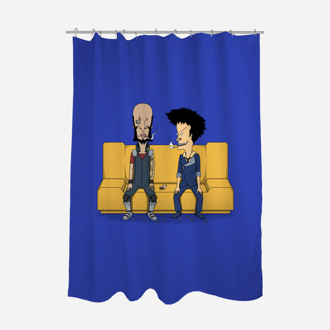 Stupid Space Cowboys-none polyester shower curtain-pigboom