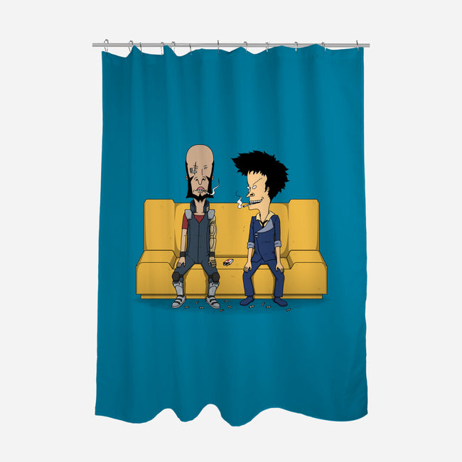 Stupid Space Cowboys-none polyester shower curtain-pigboom