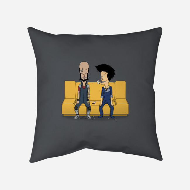 Stupid Space Cowboys-none removable cover w insert throw pillow-pigboom