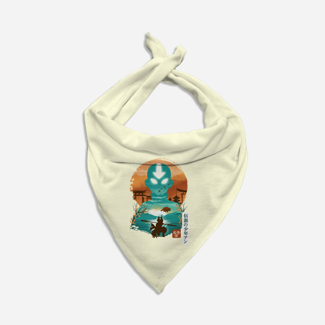 Ukiyo E Airbender-cat bandana pet collar-dandingeroz