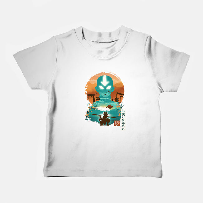 Ukiyo E Airbender-baby basic tee-dandingeroz