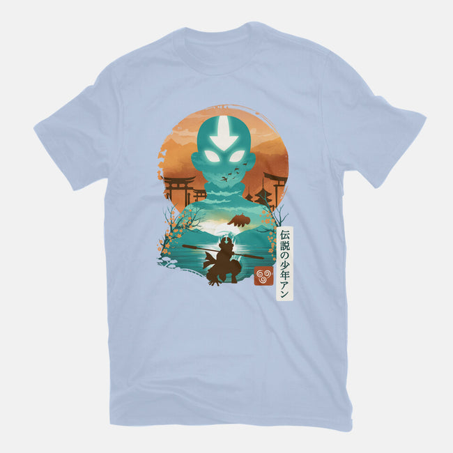 Ukiyo E Airbender-womens fitted tee-dandingeroz