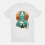 Ukiyo E Airbender-womens fitted tee-dandingeroz