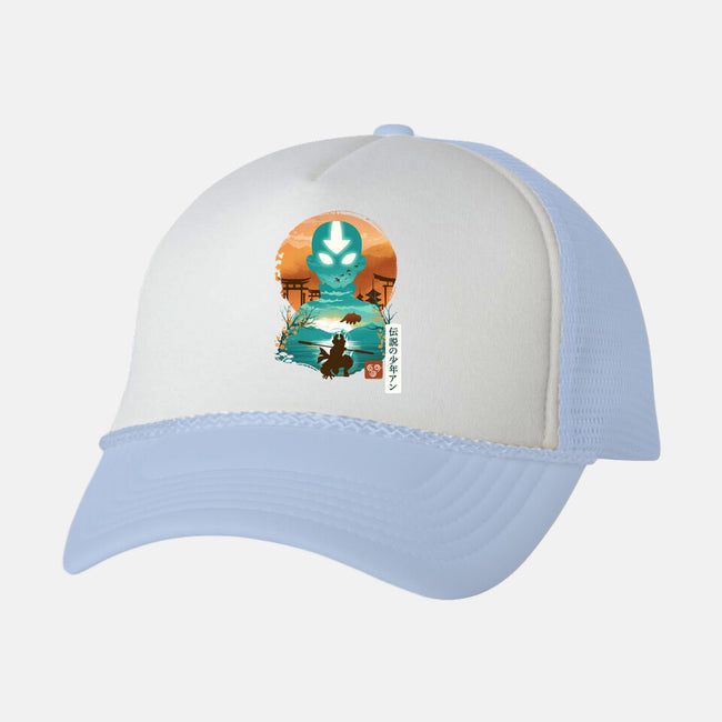 Ukiyo E Airbender-unisex trucker hat-dandingeroz