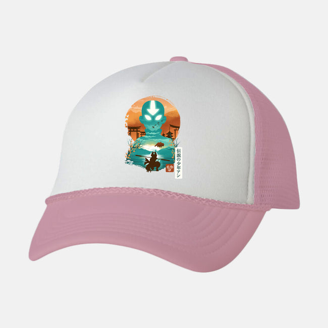 Ukiyo E Airbender-unisex trucker hat-dandingeroz