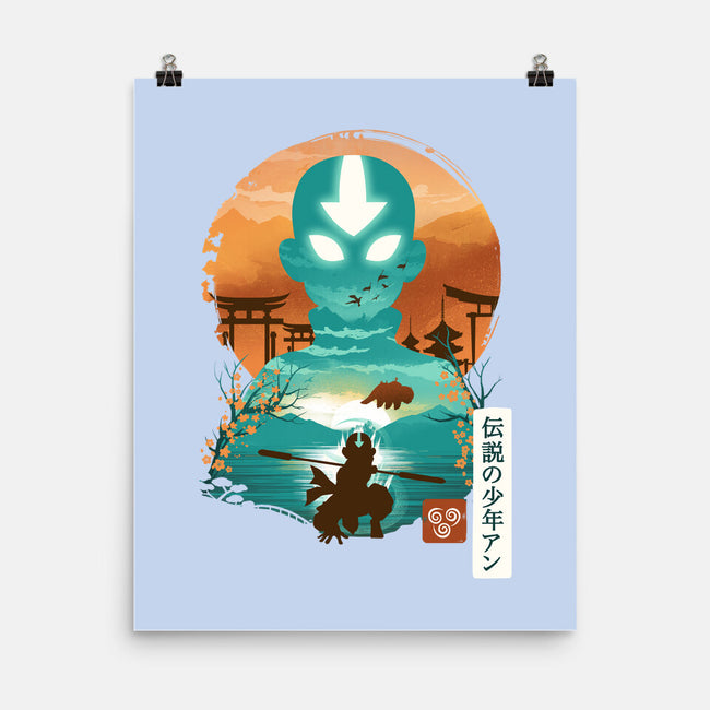 Ukiyo E Airbender-none matte poster-dandingeroz