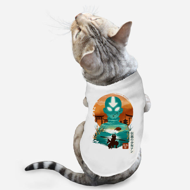 Ukiyo E Airbender-cat basic pet tank-dandingeroz