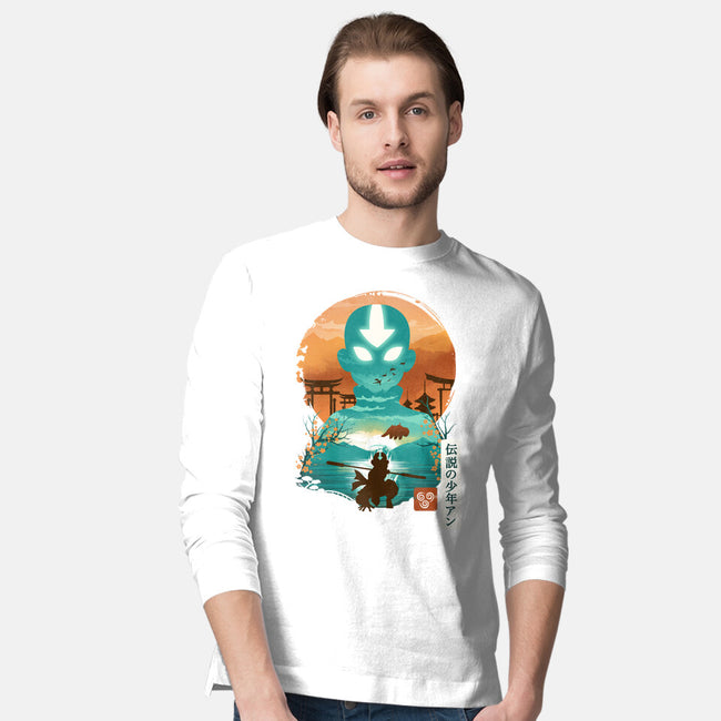 Ukiyo E Airbender-mens long sleeved tee-dandingeroz