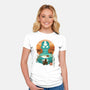 Ukiyo E Airbender-womens fitted tee-dandingeroz