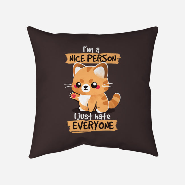 Nice Person-none removable cover w insert throw pillow-NemiMakeit