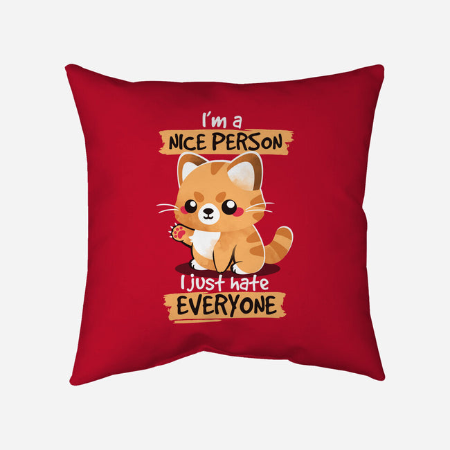 Nice Person-none removable cover w insert throw pillow-NemiMakeit