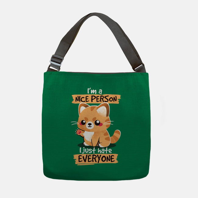 Nice Person-none adjustable tote-NemiMakeit