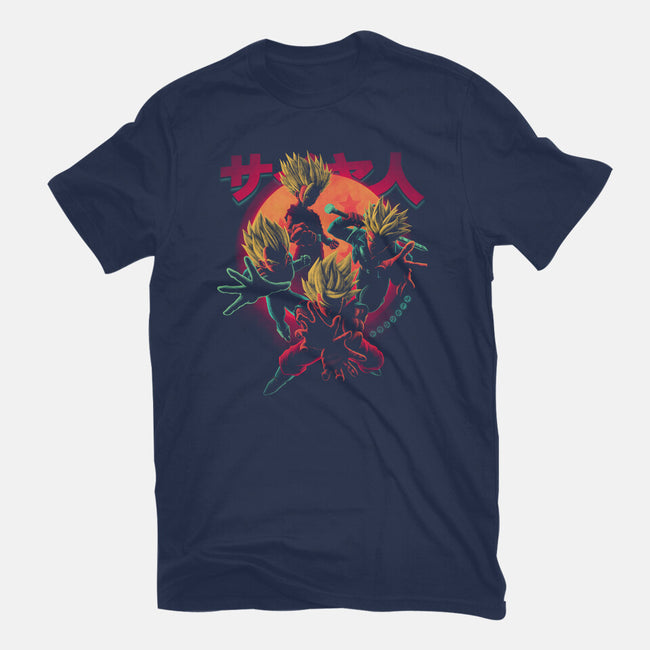 Classic Super Saiyans-womens fitted tee-teesgeex