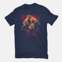 Classic Super Saiyans-womens fitted tee-teesgeex