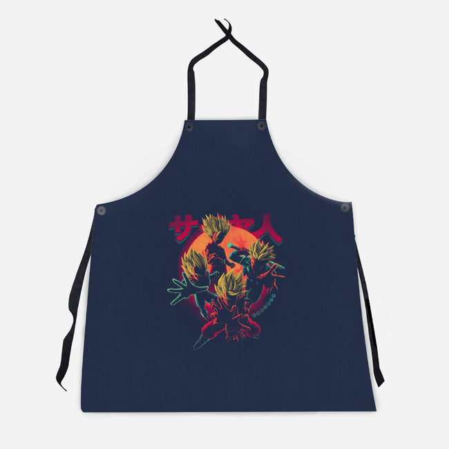 Classic Super Saiyans-unisex kitchen apron-teesgeex