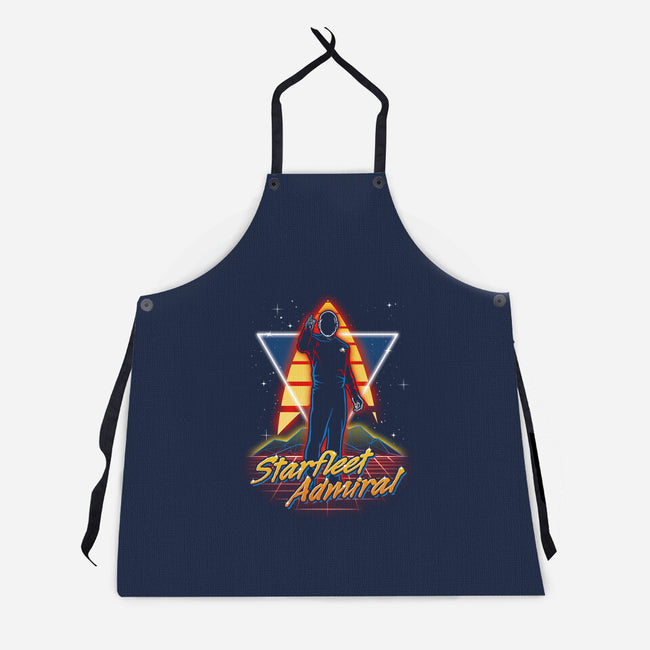 Retro Starfleet Admiral-unisex kitchen apron-Olipop