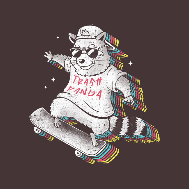 Rainbow Trash Panda-womens basic tee-eduely