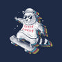 Rainbow Trash Panda-womens v-neck tee-eduely
