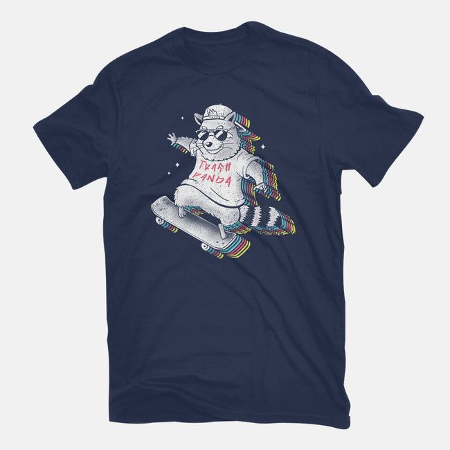Rainbow Trash Panda-mens heavyweight tee-eduely