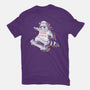 Rainbow Trash Panda-womens fitted tee-eduely