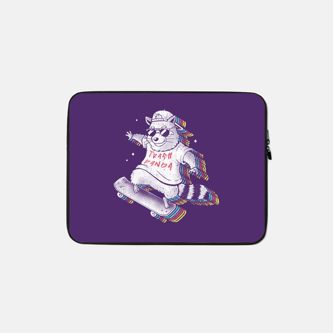 Rainbow Trash Panda-none zippered laptop sleeve-eduely