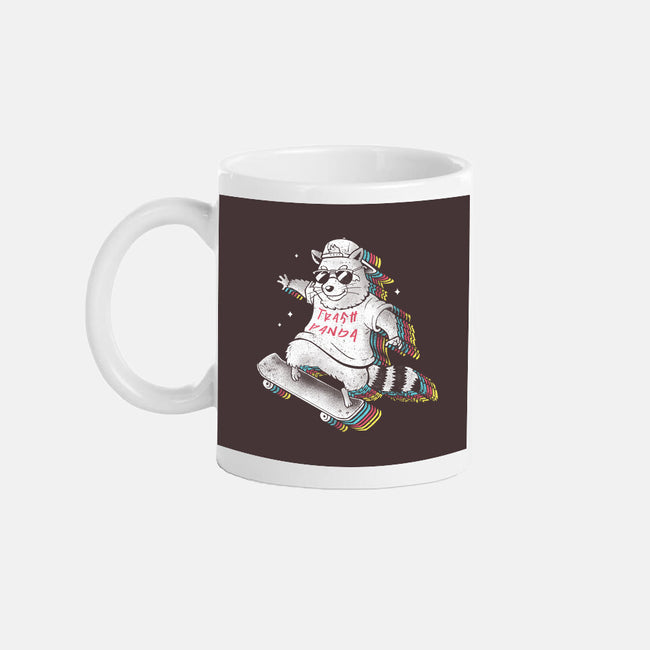 Rainbow Trash Panda-none glossy mug-eduely