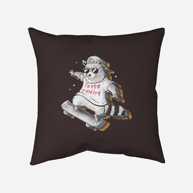 Rainbow Trash Panda-none removable cover throw pillow-eduely