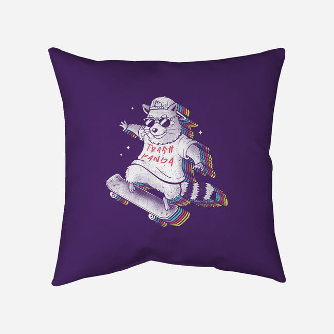 Rainbow Trash Panda-none removable cover throw pillow-eduely