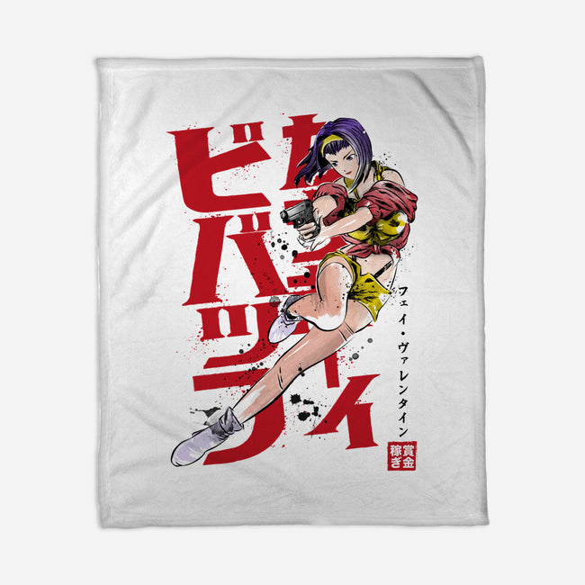 Faye Sumi-E-none fleece blanket-DrMonekers