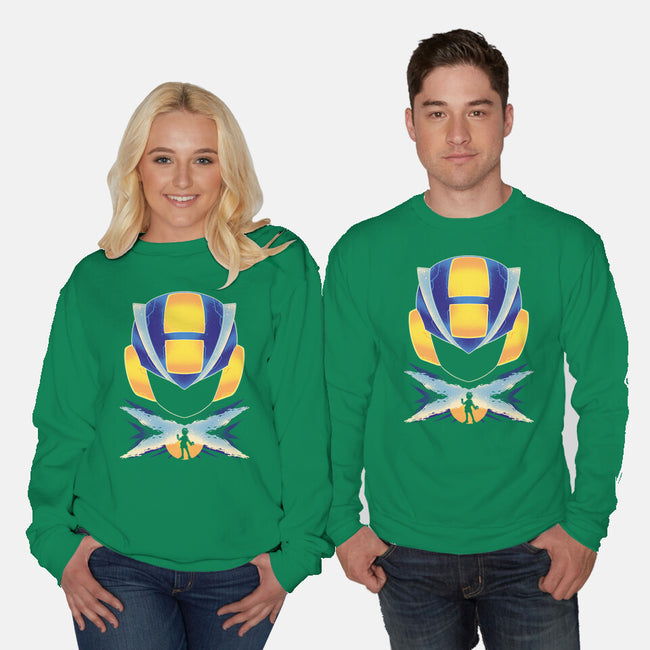 Rockman EXE-unisex crew neck sweatshirt-RamenBoy