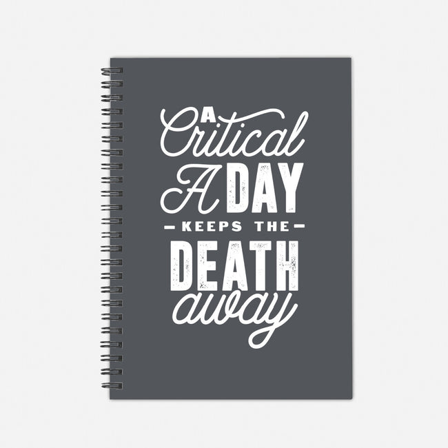 A Critical A Day-none dot grid notebook-ShirtGoblin