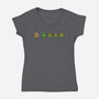 PAC-Pizza-womens v-neck tee-krisren28