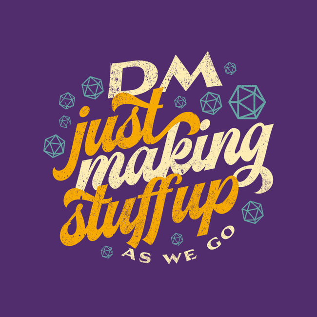 DM Making Stuff Up-none polyester shower curtain-ShirtGoblin