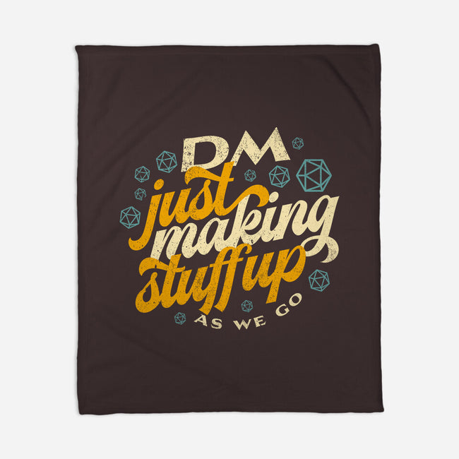 DM Making Stuff Up-none fleece blanket-ShirtGoblin