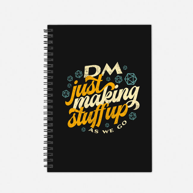 DM Making Stuff Up-none dot grid notebook-ShirtGoblin