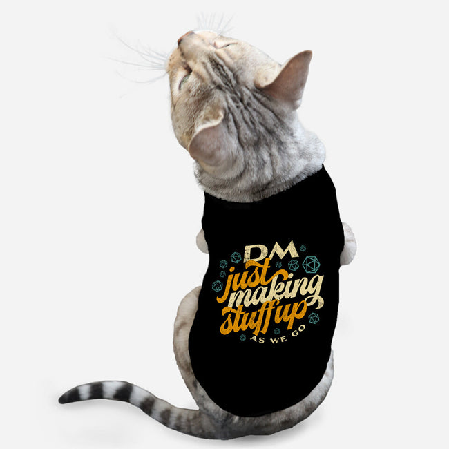 DM Making Stuff Up-cat basic pet tank-ShirtGoblin