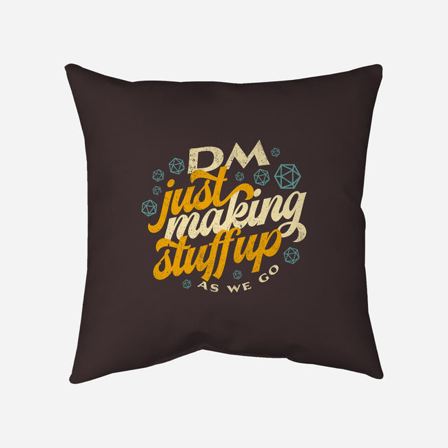 DM Making Stuff Up-none removable cover w insert throw pillow-ShirtGoblin