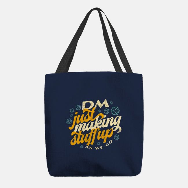 DM Making Stuff Up-none basic tote-ShirtGoblin