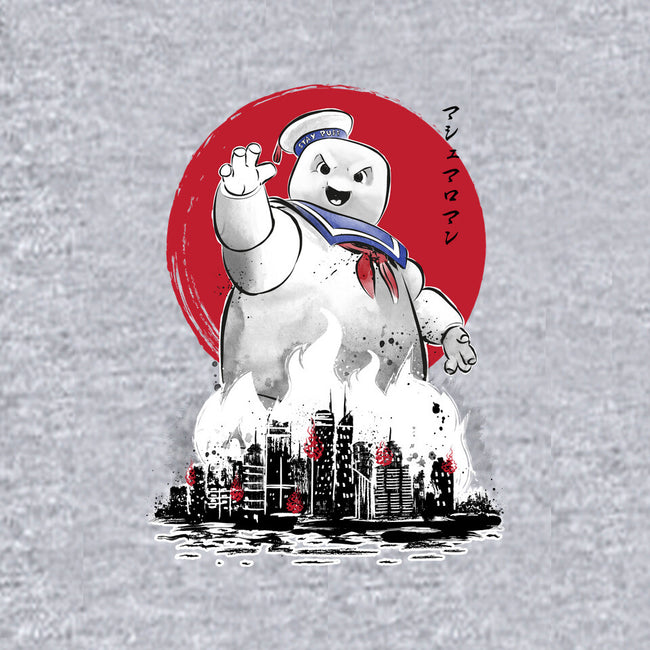 Marshmallow Man Sumi-E-womens basic tee-DrMonekers