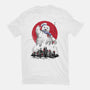 Marshmallow Man Sumi-E-womens basic tee-DrMonekers