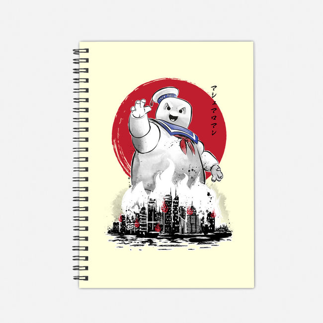 Marshmallow Man Sumi-E-none dot grid notebook-DrMonekers