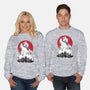 Marshmallow Man Sumi-E-unisex crew neck sweatshirt-DrMonekers