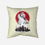 Marshmallow Man Sumi-E-none removable cover w insert throw pillow-DrMonekers