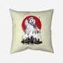 Marshmallow Man Sumi-E-none removable cover throw pillow-DrMonekers