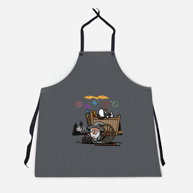 Fireworks Nuts-unisex kitchen apron-Boggs Nicolas