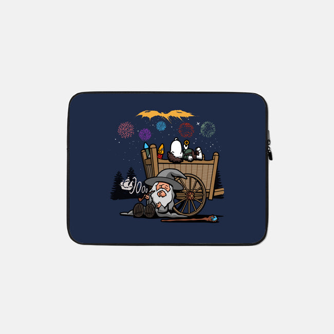 Fireworks Nuts-none zippered laptop sleeve-Boggs Nicolas