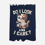 Do I Look Like I Care-none polyester shower curtain-eduely